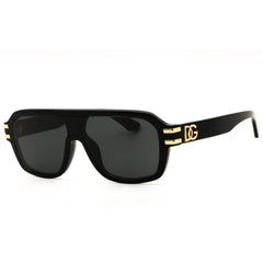 Dolce & Gabbana 0DG4507 501/87 Men's Black Acetate Full Rim Shield Sunglasses