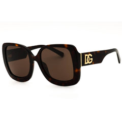 Dolce & Gabbana 0DG4513 502/73 Women's Havana Acetate Full Rim Oversized Sunglasses