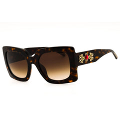 Dolce & Gabbana 0DG4525B 502/13 Women's Havana Acetate Full Rim Oversized Sunglasses