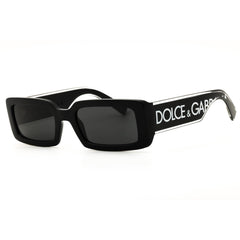 Dolce & Gabbana 0DG6187 501/87 Women's Black Full Rim Rectangular Sunglasses