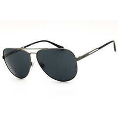 Fossil FOS 3136/G/S 0R80 IR Men's Matte Dark Ruthenium Metal Aviator Full Rim Sunglasses, 60mm