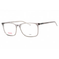 HUGO HG 1097 CBL 00 Men's Crystal Grey Acetate Full Rim Rectangular Eyeglasses 55mm