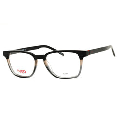 HUGO HG 1130 008A 00 Men's Black/Grey Acetate Full Rim Rectangular Eyeglasses 52mm