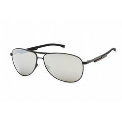 Hugo Boss 1199/N/S 0003 T4 Men's Matte Black Metal Aviator Full Rim Sunglasses