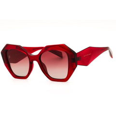 Prive Revaux THE BIMINI/S XI9GC Women's Red Transparent Full Rim Oversized Sunglasses