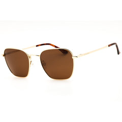 Prive Revaux Women's Gold/Brown Metal Full Rim Rectangular Sunglasses - TIMBER/S 01QSP