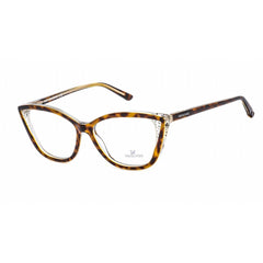 Swarovski SK5183 056 Women's Havana Plastic Full Rim Cat Eye Eyeglasses 53mm