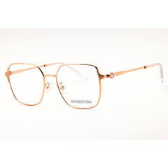 Swarovski Women's Shiny Rose Gold Metal Full Rim Oversized Eyeglasses - 0SK1020D 4014