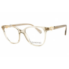 Swarovski Women's Transparent Beige Acetate Full Rim Cat Eye Eyeglasses - 0SK2020 3003