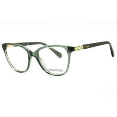 Swarovski Women's Transparent Green Acetate Full Rim Cat Eye Eyeglasses - 0SK2020 1043