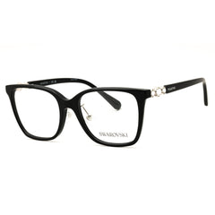 Swarovski Women's Shiny Black Plastic Full Rim Rectangular Eyeglasses - 0SK2026D 1001