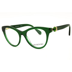 Swarovski Women's Transparent Green Acetate Full Rim Cat Eye Eyeglasses - 0SK2036 1064