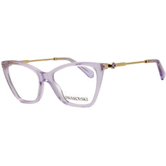 Swarovski Women's Transparent Lilac Acetate Full Rim Cat Eye Eyeglasses - 0SK2051 1079