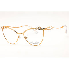Swarovski Women's Gold Metal Full Rim Cat Eye Shape Frame Eyeglasses - SK1033 4004