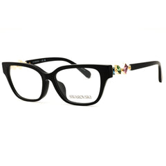 Swarovski Women's Black Plastic Full Rim Rectangular Frame Eyeglasses - SK2049D 1001