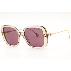 Swarovski Women's Transparent Light Brown/Gold Oversized Sunglasses - SK6011 3003LA