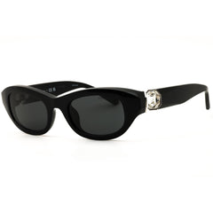 Swarovski Women's Black Propionate Full Rim Oval Frame Sunglasses - SK6036U 103887