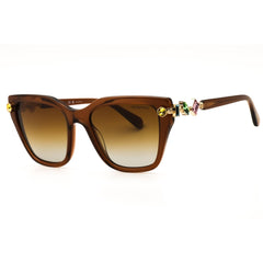 Swarovski Women's Transparent Brown Acetate Full Rim Frame Sunglasses - SK6041 1067T5