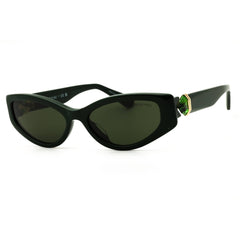 Swarovski Women's Dark Green Acetate Full Rim Cat Eye Sunglasses - SK6045U 102671
