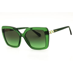Swarovski Women's Milky Green Acetate Full Rim Oversized Sunglasses - SK6049 10812A