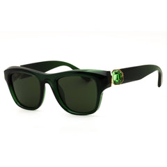 Swarovski Women's Milky Dark Green Full Rim Rectangular Sunglasses - SK6056U 108171