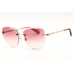 Swarovski Women's Pale Gold Metal Rimless Rectangular Frame Sunglasses - SK7043 401368