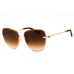Swarovski Women's Gold Metal Rimless Rectangular Frame Sunglasses - SK7043 403774