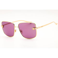 Versace Women's Gold Metal Full Rim Rectangular Frame Sunglasses - 0VE2282 1002AK