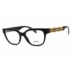 Versace Women's Black Plastic Full Rim Rectangular Frame Eyeglasses - 0VE3338 GB1