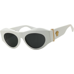 Versace Women's White Acetate Full Rim Cat Eye Frame Sunglasses - 0VE4477U 545987