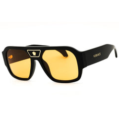 Versace Men's Black Acetate Full Rim Shield Shape Frame Sunglasses - VE4508U GB1/7