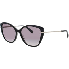 Longchamp LO627S-N 001 Black Women's Cat Eye Acetate Full Rim Sunglasses