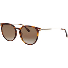 Longchamp LO646S-N 214 Havana Full Rim Round Acetate Women's Sunglasses