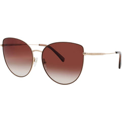 Longchamp LO158S-N 721 Gold/Beige Women's Cat Eye Metal Full Rim Sunglasses
