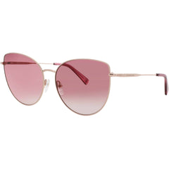 Longchamp LO158S-N 729 Rose Gold/Rose Cat Eye Full Rim Metal Women's Sunglasses