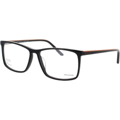 Jaguar JG31526 8840 Men's Rectangular Full Rim Acetate Frame Eyeglasses in Matte Black