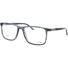 Jaguar JG32010 5223 Men's Rectangular Full Rim Acetate Frame Eyeglasses in Matte Blue