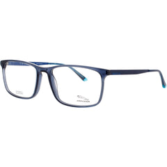 Jaguar JG32501 3100 Men's Rectangular Full Rim Acetate Frame Eyeglasses in Matte Blue