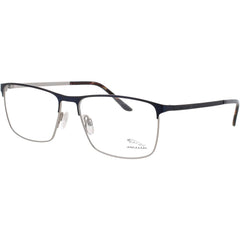 Jaguar JG33119 3100 Men's Rectangular Full Rim Metal Frame Eyeglasses in Matte Blue