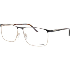 Jaguar JG33125 5100 Men's Rectangular Full Rim Metal Frame Eyeglasses in Bluish Brown