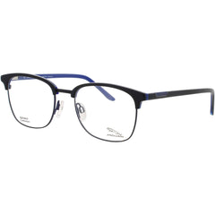 Jaguar JG33608 6853 Men's Cat Eye Shape Full Rim Metal Frame Eyeglasses in Matte Black