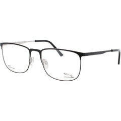 Jaguar JG33616 6100 Men's Rectangular Shape Full Rim Metal Frame Eyeglasses in Black