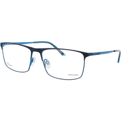 Jaguar JG33620 3100 Men's Rectangular Full Rim Metal Frame Eyeglasses in Matte Blue
