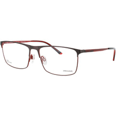 Jaguar JG33620 4200 Men's Rectangular Full Rim Metal Eyeglasses in Matte Grey, 60mm