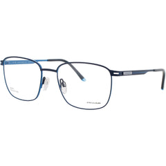 Jaguar JG33637 3100 Men's Square Shape Full Rim Metal Frame Eyeglasses in Matte Blue
