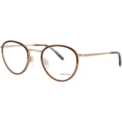 Jaguar JG33724 5285 Men's Oval Shape Full Rim Metal Frame Eyeglasses in Matte Brown