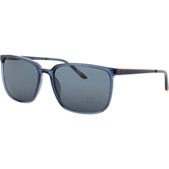 Jaguar Men's Matte Blue Acetate Full Rim Rectangular Frame Sunglasses - JG37263 5313