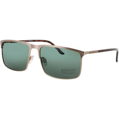 Jaguar Men's Shiny Gold Metal Full Rim Rectangular Frame Sunglasses - JG37366 6000