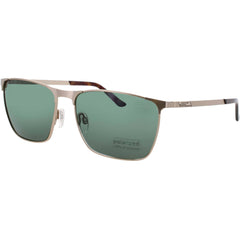 Jaguar Men's Shiny Gold Metal Full Rim Rectangular Frame Sunglasses - JG37367 6000