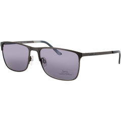 Jaguar Men's Matte Grey Metal Full Rim Rectangular Frame Sunglasses - JG37368 4200